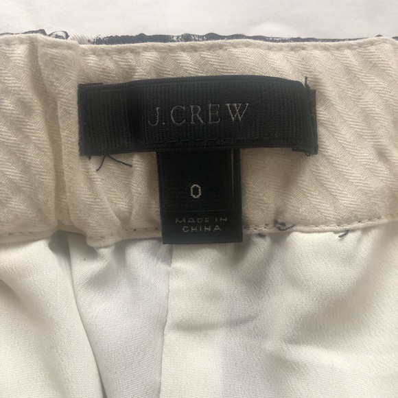 🌟 J.Crew Ikat Pants, black and white, size 0 - Picture 8 of 10